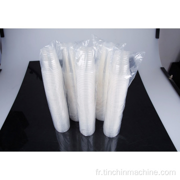Machine d&#39;emballage de gobelets en plastique personnalisés